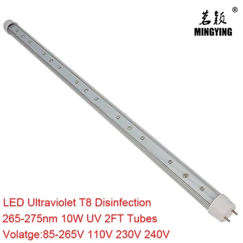 

LED Ultraviolet T8 Disinfection 265-275nm 10W UV Tube 85-265V 110V 230V 240V