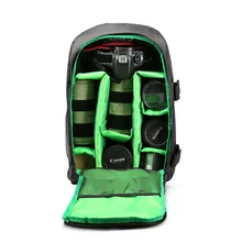 Upgrade Waterproof Digital DSLR Photo Padded Backpack w Rain Cover Laotop 15 6 Multi functional font