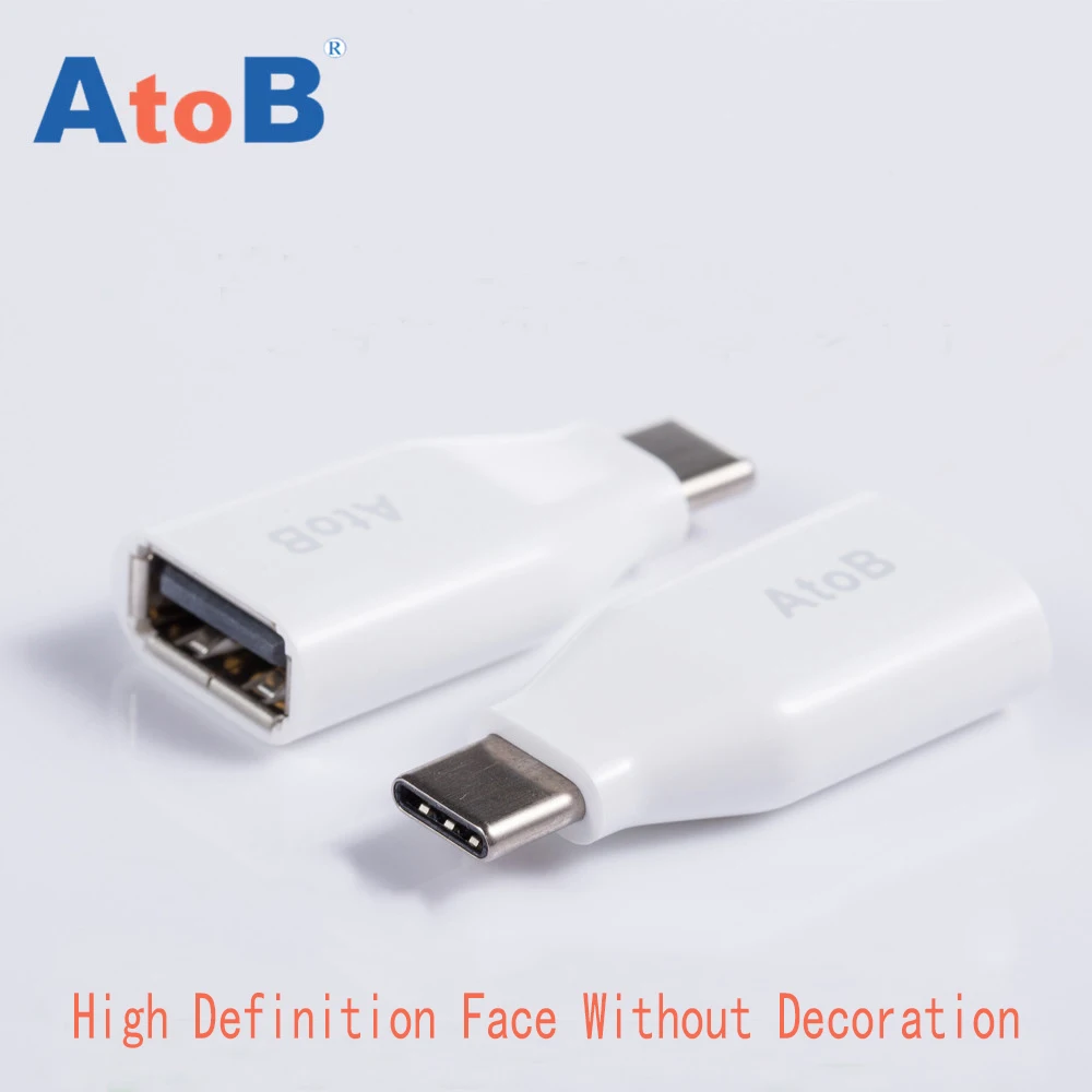 ATOB Тип USB c адаптер мужчина к 3.0 Женский OTG конвертер для MacBook Samsung Google chromebook Тип-c |