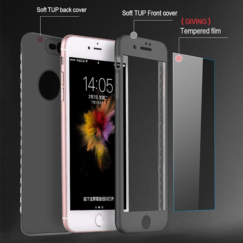 Silicone Soft Phone Case For iPhone 8Plus