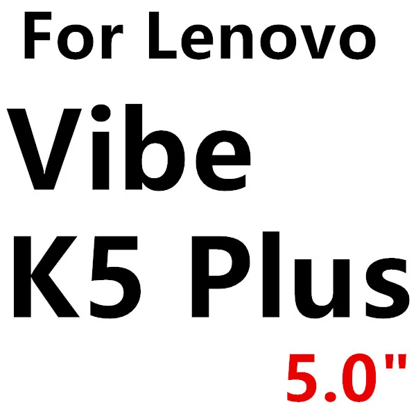 Закаленное стекло для защиты экрана для lenovo Vibe A Plus A1010 C A2020 A C2 K5 K6 power K4 Note Plus P2 P1 A7700 GLAS Sklo Cover - Цвет: Vibe K5 Plus