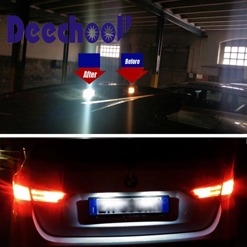 Deechooll 2 шт. Автомобильные светодиодные лампы освещения для Mercedes W203 39 мм C5W 3030