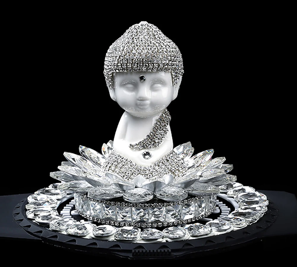 Автомобильные украшения Maitreya Будда керамика статуэтки креативный Maitreya ремесло со стразами авто интерьер декоративные аксессуары