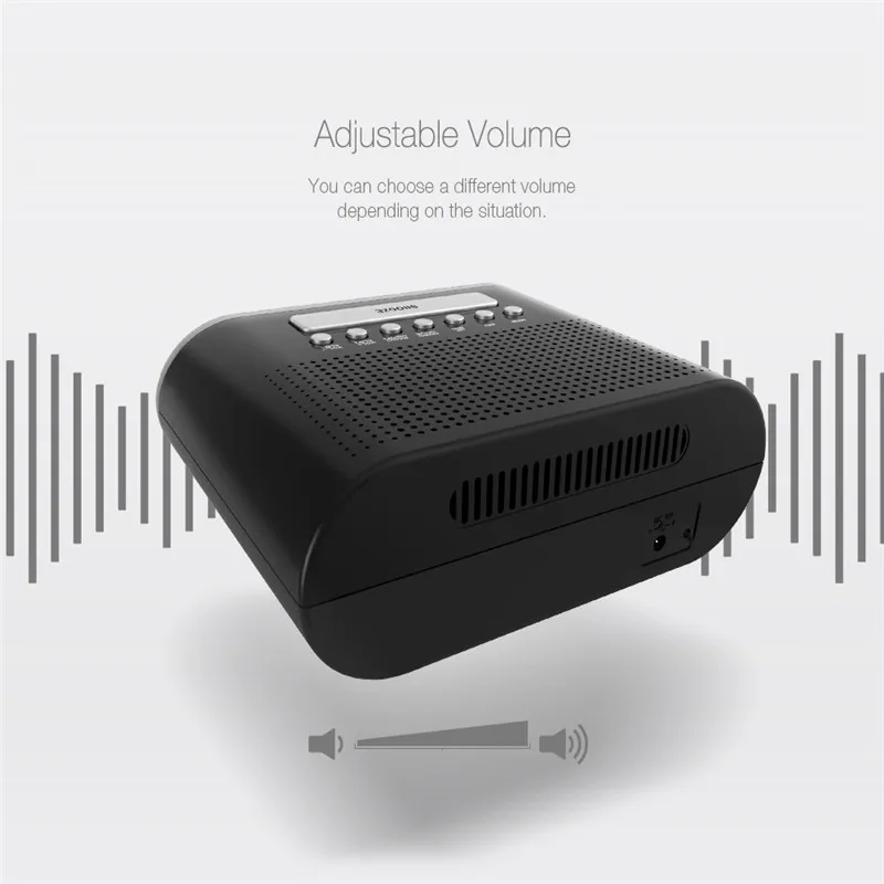 DIGOO DG-FR200, умный светодиодный Будильник с цифровым дисплеем, с fm-радио, регулируемая громкость, двойной будильник на каждый день