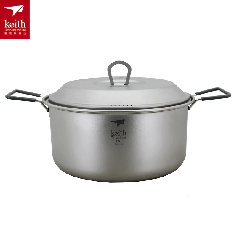 Keith Titanium pot camping al aire libre olla ultraligero picnice Utensilios de cocina ti6015/ti6018 Keith Titanium pot camping al aire libre olla ultraligero picnice Utensilios de cocina ti6015/ti6018