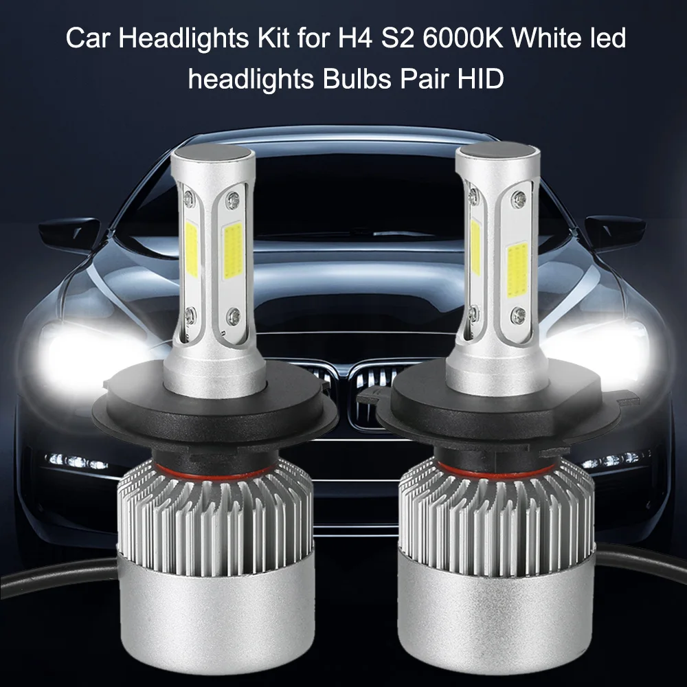 Car Headlights Kit for H1 S2 500W 80000LM 6000K White led headlights
