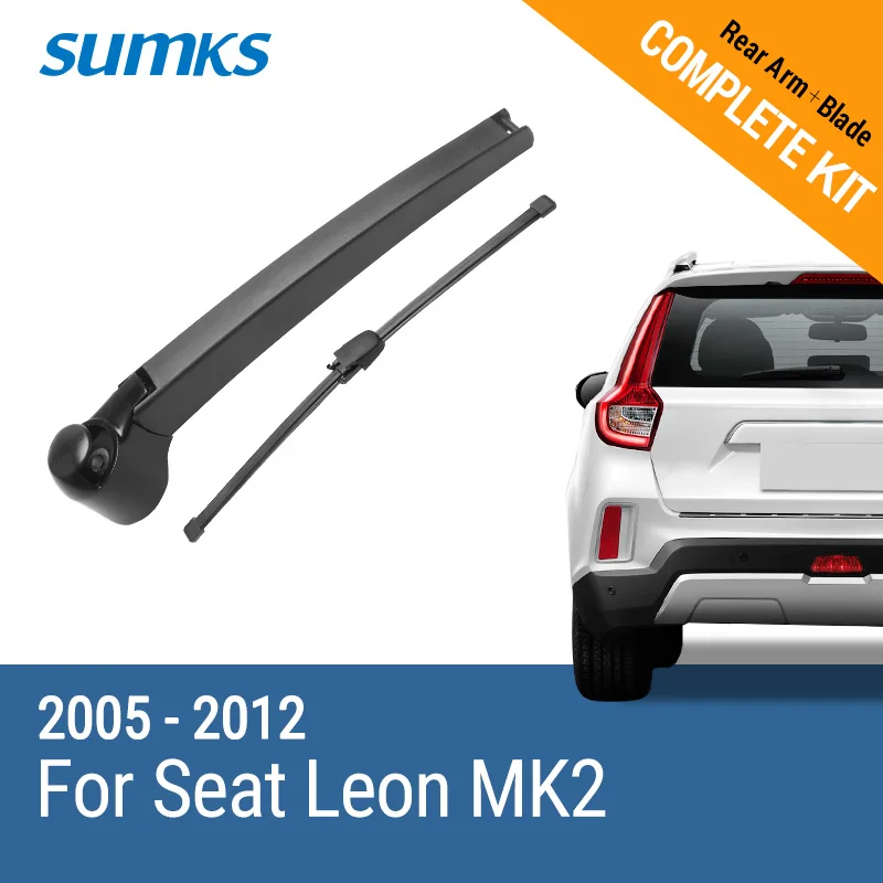 

SUMKS Rear Wiper & Arm for Seat Leon MK2 2005 2006 2007 2008 2009 2010 2011 2012