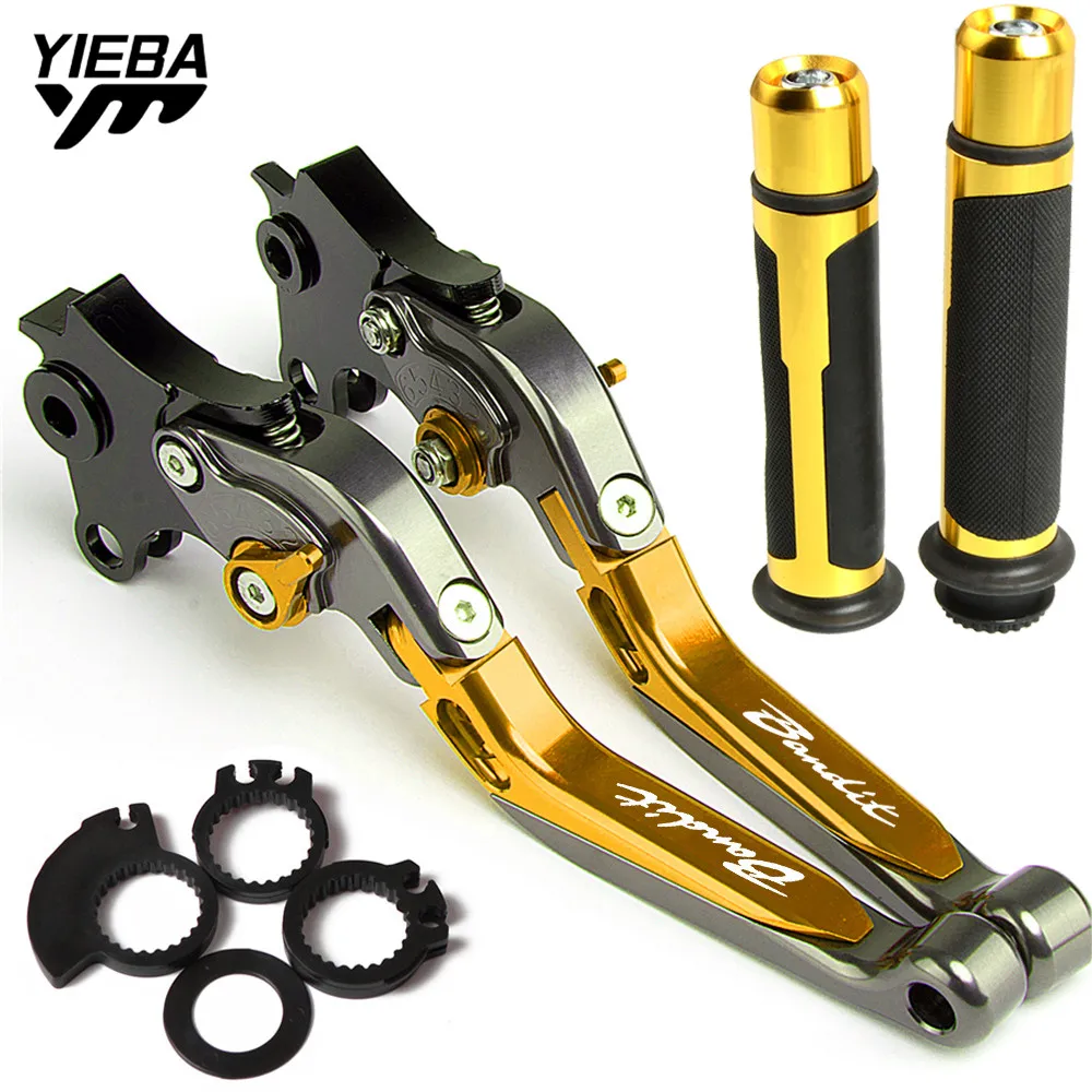 

GSF650 Motorcycle Foldable hand bar handle grip end handlebar Brakes Clutch Levers FOR SUZUKI GSF650 BANDIT GSF 650 2005 2006