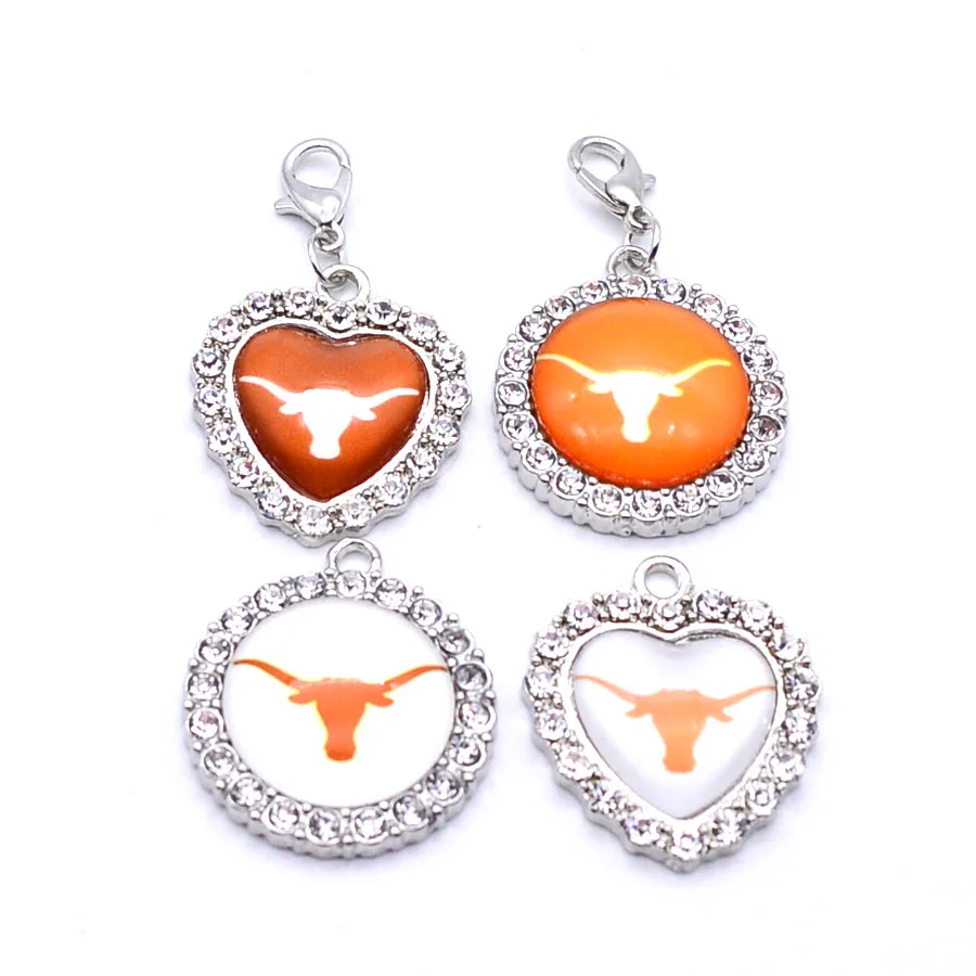 Болтающаяся Университетская подвеска NCAA Texas Longhorns Шарм Подвеска подходящие