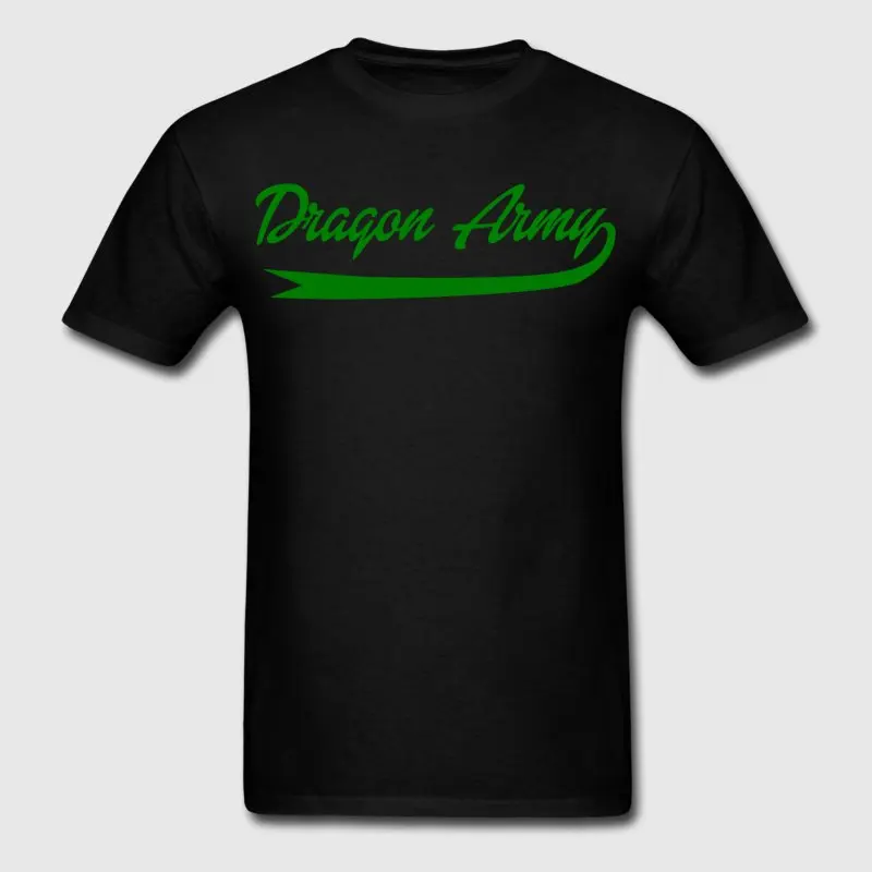 Fashion Men T-Shirt Size S-3xl Dragon Army T-Shirts Normal Comical Camisetas Hombre Short Sleeve Fitted | Мужская одежда