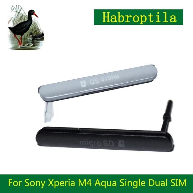 Best Offers Original USB Charging Port Dust Plug Cover+Micro SD Port+SIM Card Slot Cover for Sony Xperia M4 Aqua E230 Aqua Single Dual SIM