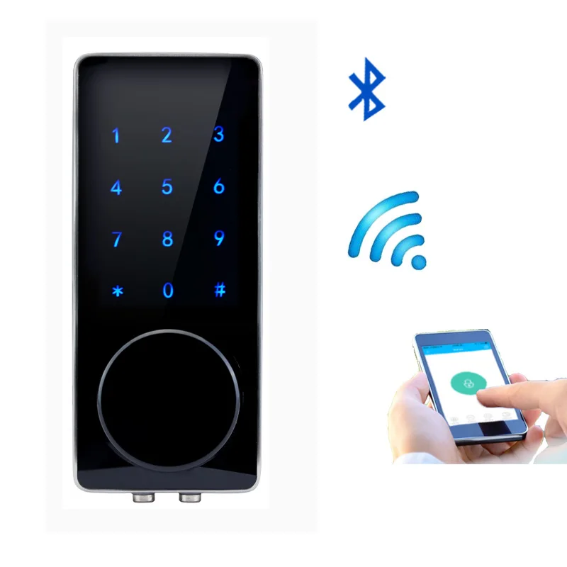 font b Mobile b font Bluetooth Door Lock APP Control Password Key Electronic Touch Screen