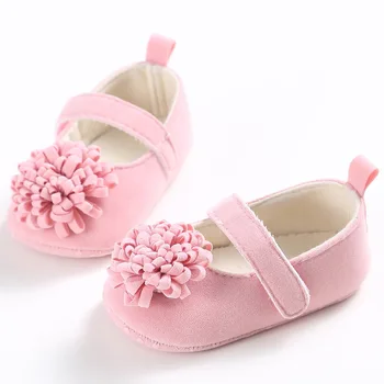 

0-18 Months Baby Girls Shoes Princess Non-slip PU Crib Shoes Bow Baby Girls First Walkers Newborn Girl Shoes For Party