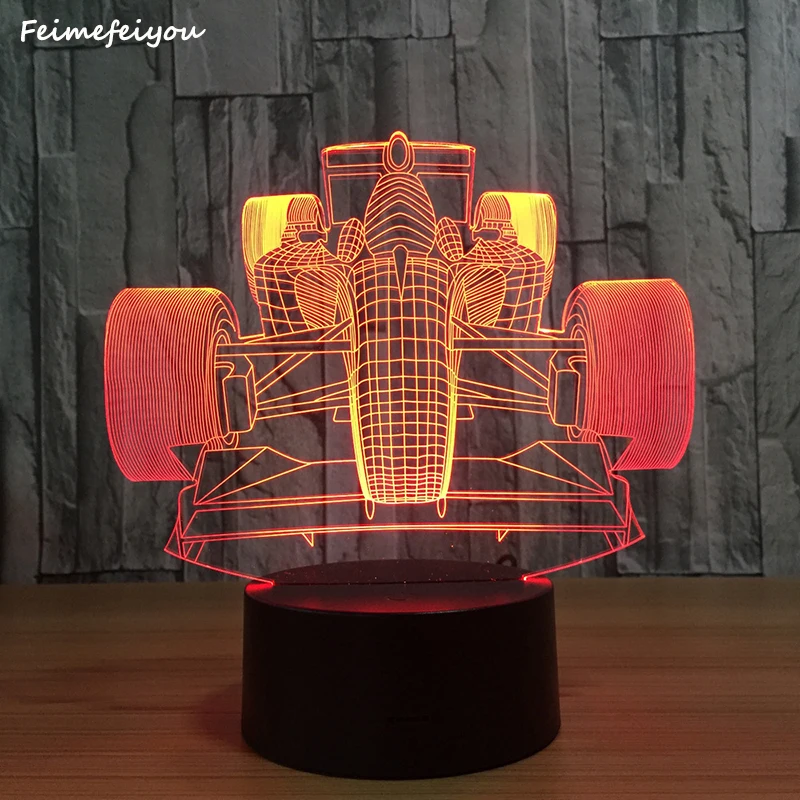 

Feimefeiyou Racing car 3D Skull Decor LED Night Light Color Change Bedside Nightlight Indoor Decoration Lighting Best Gift
