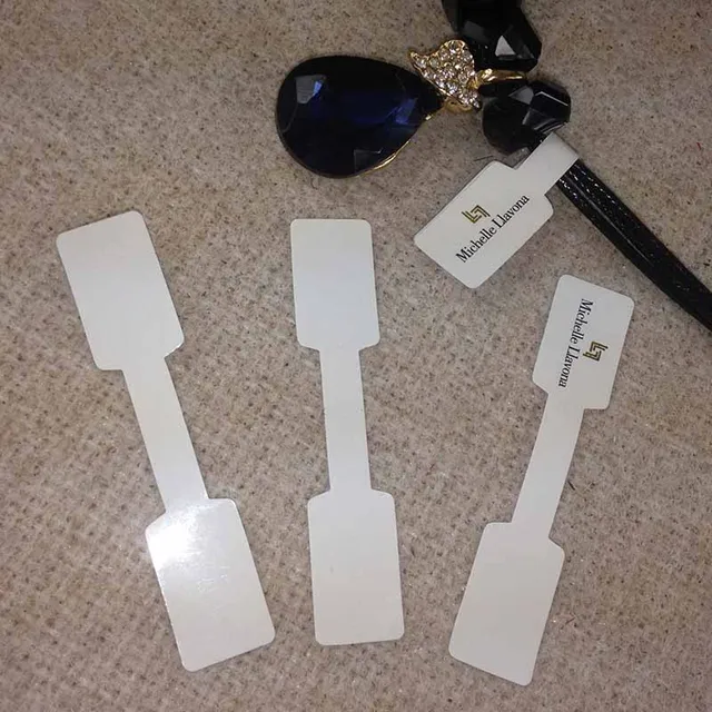 custom jewelry cards label cost extra 1 2x6cm white paper price