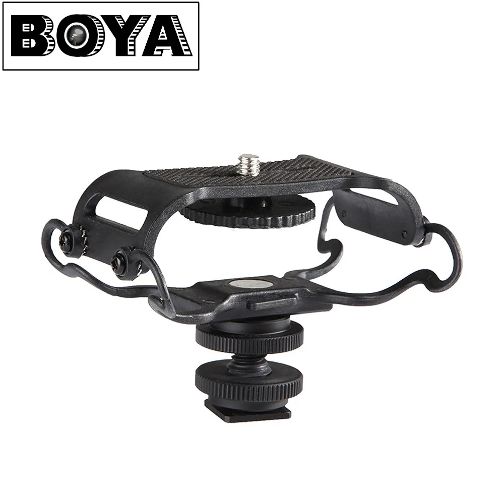 BOYA BY-C03 Camera Shoe Shockmount for Microphones 1" to 2" in Diameter (Fits the Zoom H1)
