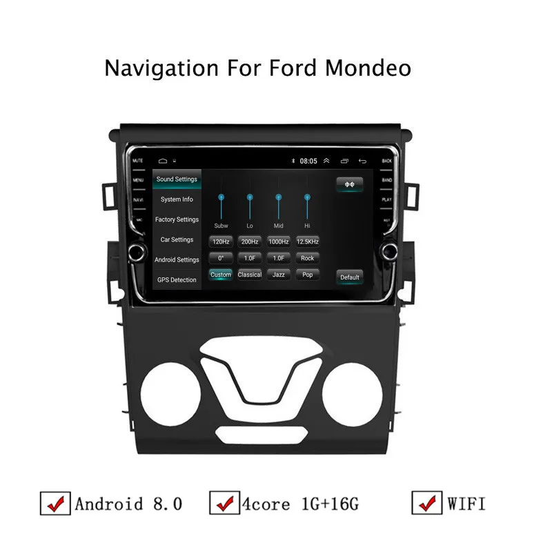 NAVITOPIA 9 дюймов автомобильный мультимедийный плеер Andriod 8 1 gps навигация для Ford Mondeo