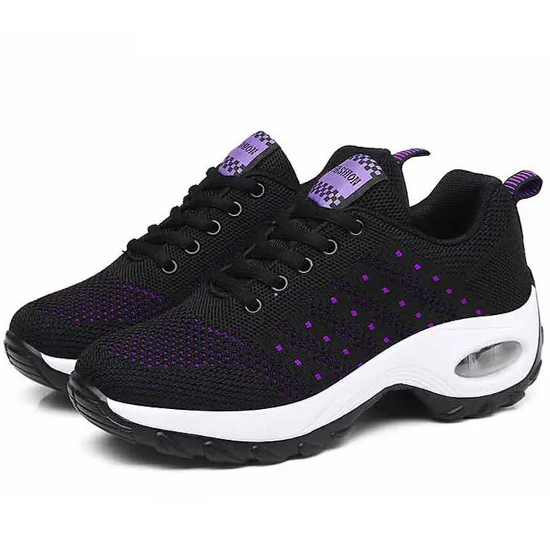 Woman's Sport Shoes Rose Purple Outdoor Running Shoes For Ladies Breathable Mesh Spring Autumn Walking Jogging Sneakers Trainers