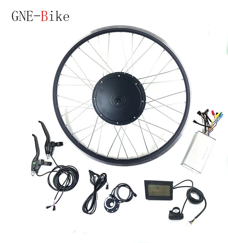 Top GNE Electric Bike Bicycle Conversion Kit for 20" 26" 700C Rear Wheel Hub Motor 48V 1000W Ebike kit bicicleta electrica with LCD 1