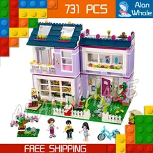 731pcs Friends Princess Series New Emma s House Model Building Kit Bricks Blocks Girls Children Gifts