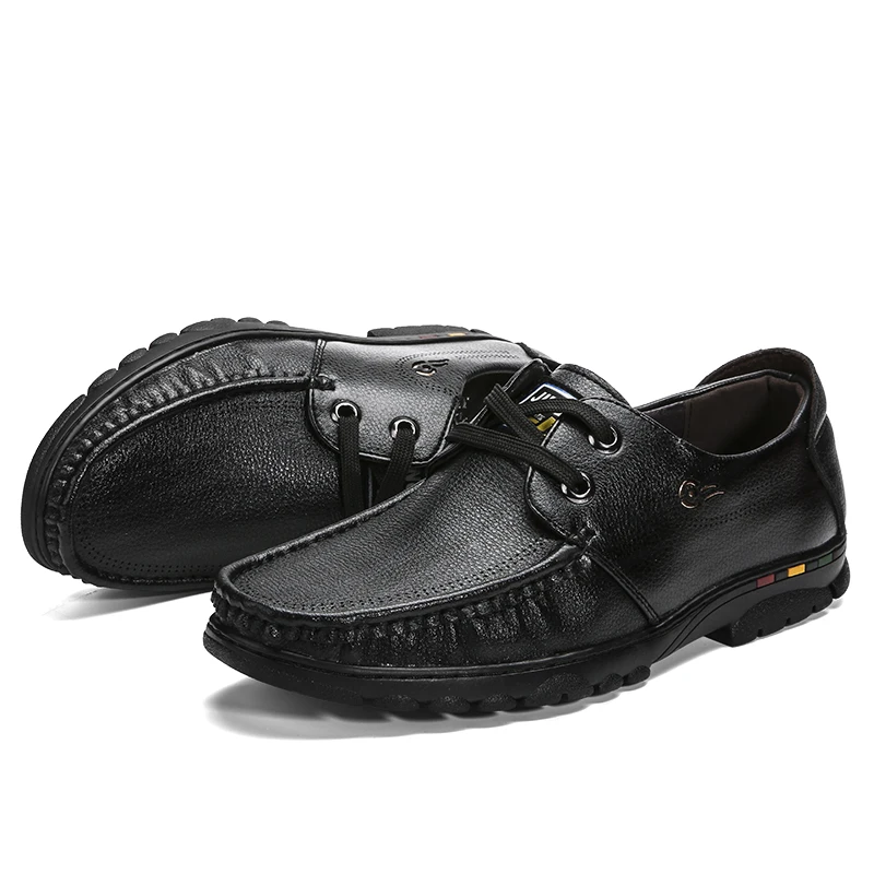 

Men Outdoor Fashion Soft Leather Business Casual Shoes