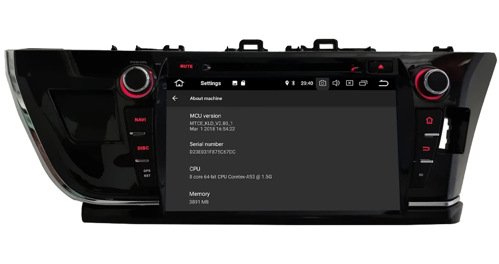 Best KLYDE 9" 4G WIFI Android 8.0 Octa Core 4GB RAM 32GB ROM Car DVD Multimedia Player Radio Stereo For Toyota Corolla 2013-2016 RHD 4