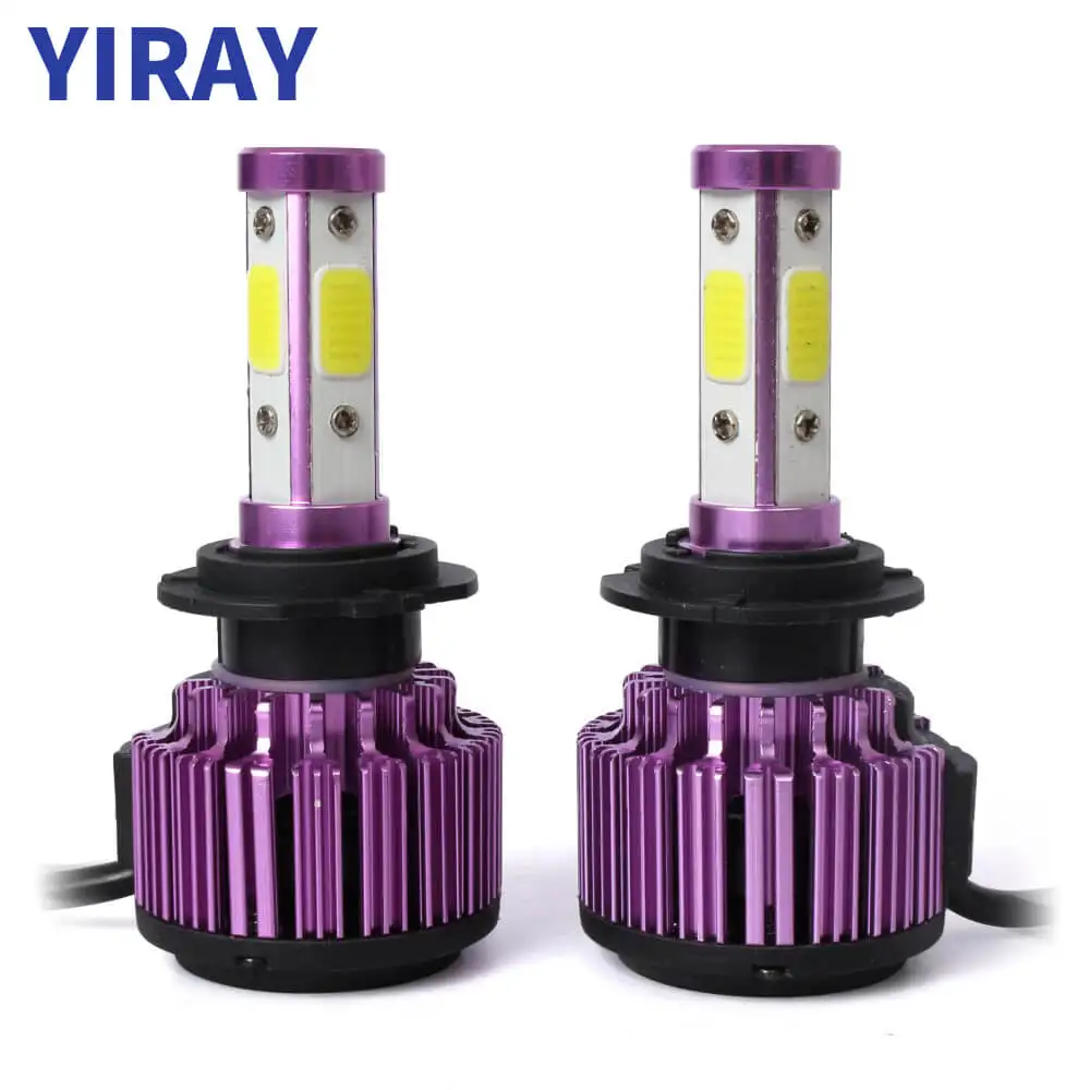 

YIRAY 2PCS 100W 8000LM Headlight Car LED Head Lamp H4 HB2 9003 Hi/Low Beam H7 9005 HB3 H10 9006 HB4 H13 H11 9004 9012 Auto Bulb