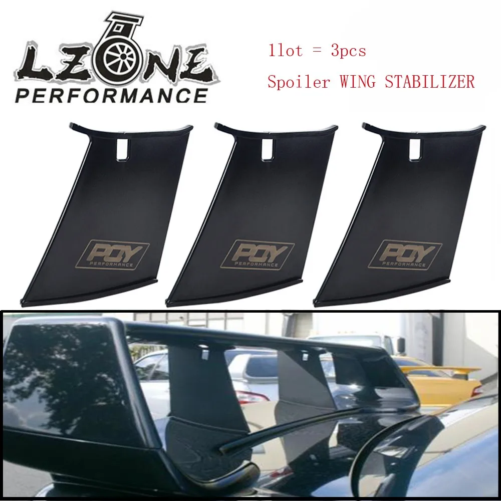 

LZONE - PQY Spoiler WING STABILIZER FOR 2004-07 STI SEDAN With PQY sticker SET of 3pcs JR-WSS01-3