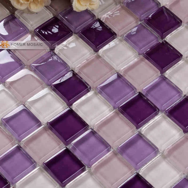Purple Color Crystal Gl Mosaic Tiles For Kitchen Purple Color Crystal Gl Mosaic Tiles For Kitchen Backsplash Bathroom Wall Tile