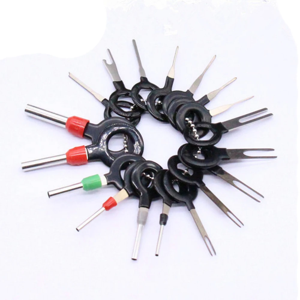 3 pcs 8 pcs 11pcs 18 pcs Auto Car Plug Circuit Board Wire Harness Terminal Removal Hook Pin Crimp Needle Removing Tool For Car