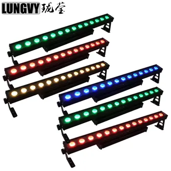 

Free Shipping 6pcs/Lot 14x30w RGB 3IN1 Led Wall Washer Outdoor Linear Bar Light Floodlight RGB Changing