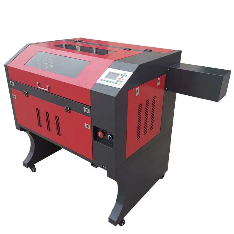 Мини лазерный гравировальный станок Ruida 4060 s 6442 50 Вт многоязычная работа CO2 гравер