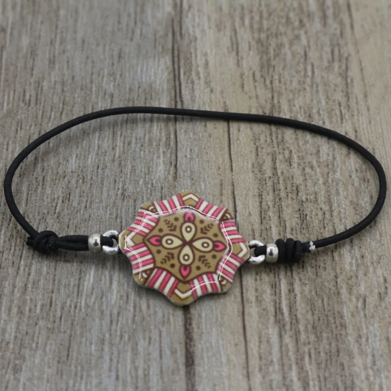 Mandala Patterns pendant charm bracelets (4)