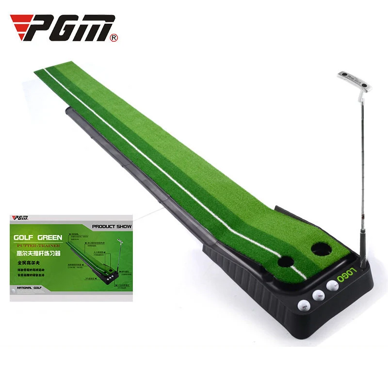 PGM indoor Golf Putter Practice Set Putting Green Trainer Green Mat Automatic Return Fairways Equipment Golf Training Aids