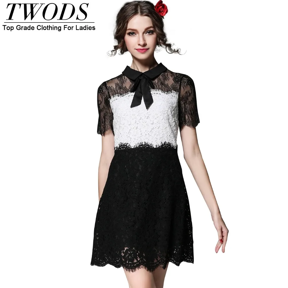 black and white dress size 18