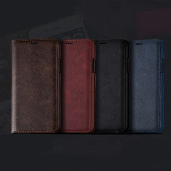 

2018 For Samsung Note8 Wallet Flip Case For Samsung S9 Two-fold Vintage Leather Cover For Samsung Galaxy S9 Plus With Card Solt
