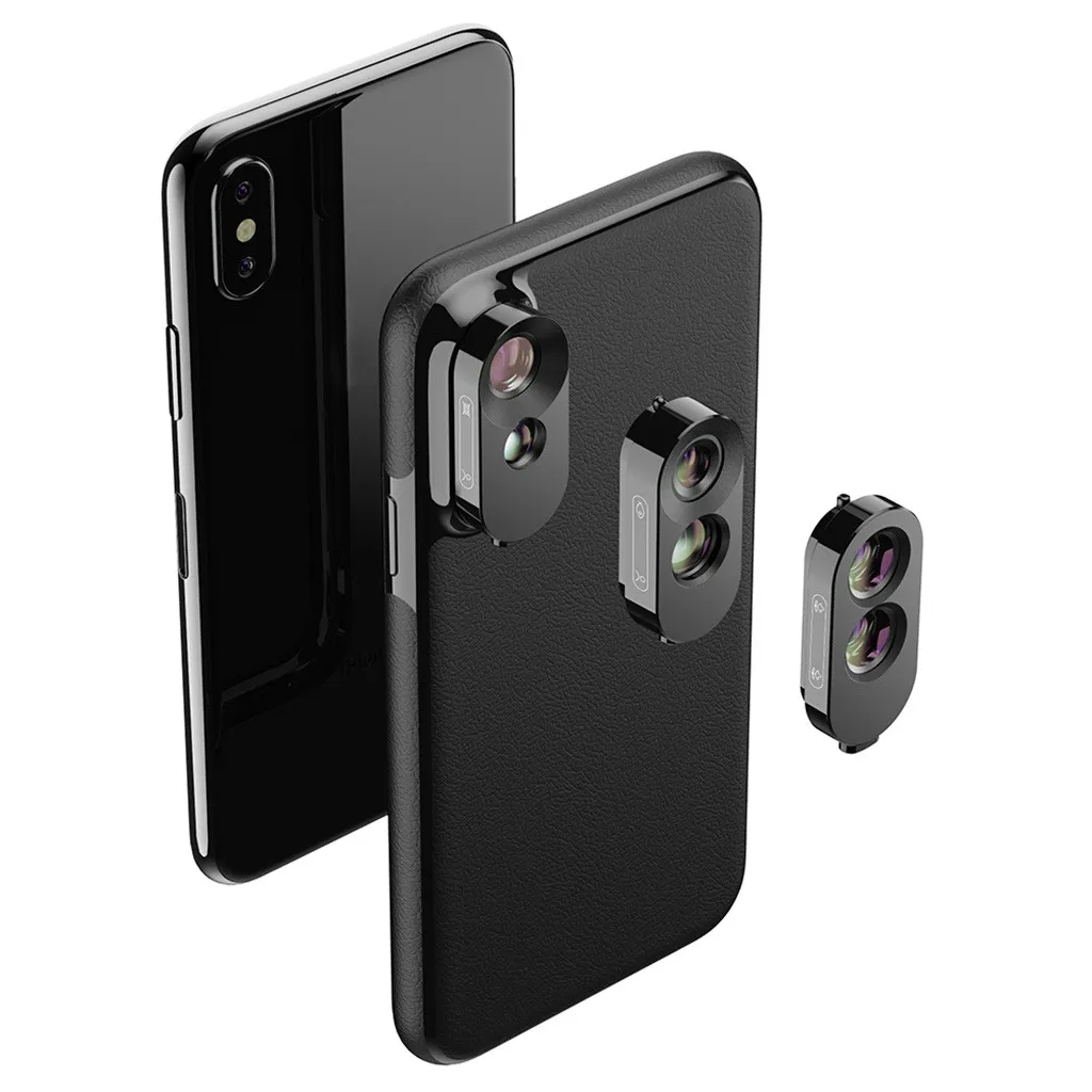 

Wide-angle/Fisheye/Macro/Telescope phone lens With Case convenient to carry easy to switch the lens For iPhone X/XS XS MAX 5.20