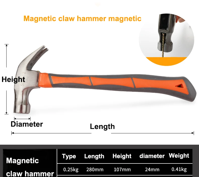UNeefull Многофункциональный магнитный молоток для когтей с деревянной ручкой, martillos конструктор молоток для деревообработки