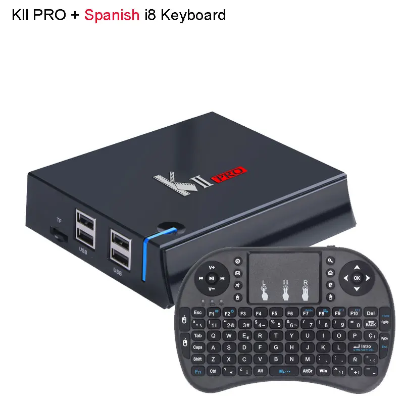 MECOOL KII PRO DVB-S2 DVB-T2 DVB-C Amologic S905D четырехъядерный Android 7,1 tv Box 2 Гб 16 Гб rom K2 Pro 1080P 4K H.265 медиаплеер - Цвет: KII Pro n S