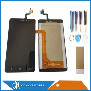 

For BQ BQS 5025 BQS-5025 BQS5025 HighWay LCD Display+Touch Screen Digitizer Assembly Black Color With Tools Tape 1PC/Lot