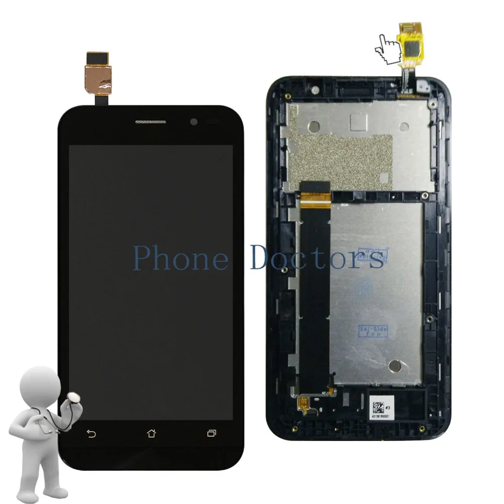 5 дюймов полный ЖК-дисплей дисплей + Сенсорный экран Digitizer рамка в сборе для Asus ZenFone