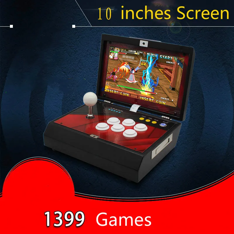 

Pandora's Box 5 1399 in 1 Arcade Machine with Coin Acceptor Table Top Arcade Console Ratio 4: 3 10 Inch Video Games Bartop
