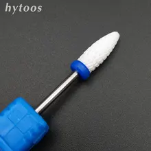 HYTOOS Ceramic Nail Drill Bit 3/32″ Rotary Burr Cutter Bits For Manicure Electric Drill Accessory Nail Beauty Tool-H0615T