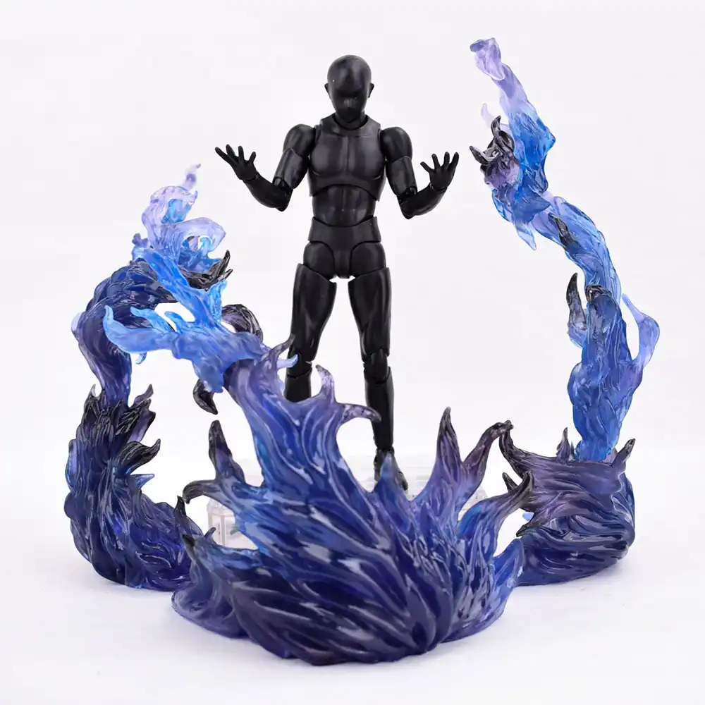 S.H.Figuarts Tamashii EFFECT BURNING FLAME Fix Figma Action Figure Toys Black