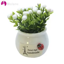 MOLANS Diy имитирует растения благоприятные фрукты Мини вазы поддельные цветы для горшков транспортных средств деятельности подарки украшения орнамент
