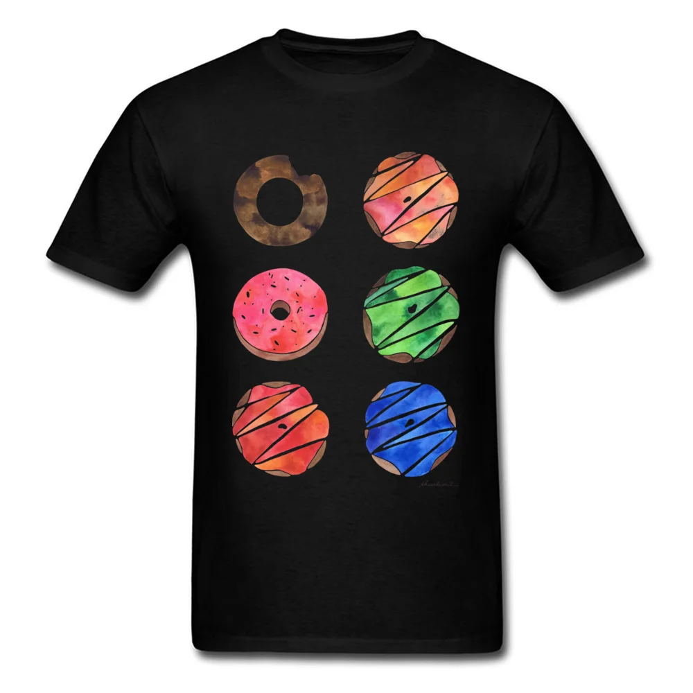 

Round Collar The Donut Collection All Cotton Young Top T-shirts Slim Fit Short Sleeve Tops Shirt 2017 Fashion Gift Tee Shirt