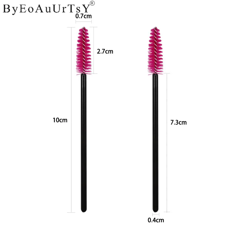 50pcs Disposable Eyelash Brush Comb Mascara Wands Individual Applicator Spoolers Eye Lashes Cosmetic Brush Women Makeup Tools    (15)