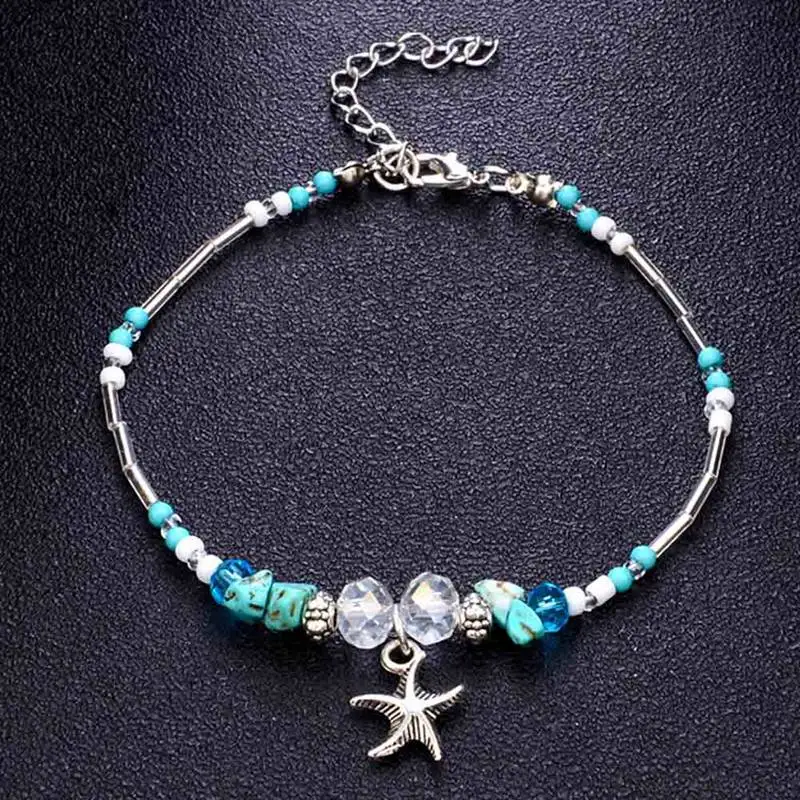 2018 Новейшие Специальные Дизайн Boho оболочки браслет бусы Морская звезда браслеты