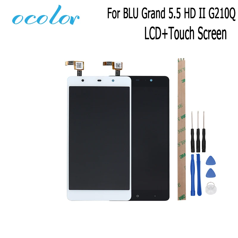 Ocolor для BLU Grand 5 HD II G210Q ЖК-дисплей и сенсорный экран дигитайзер с инструментами в