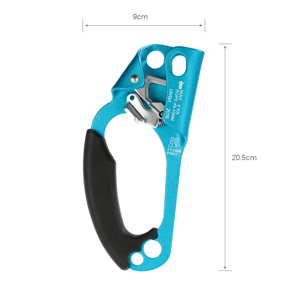 Lixada Левый ручной Жумар с 8 мм-13 мм веревкой для скалолазания Arborist спелеолога скалолазание CE для спасания/веревки доступа/альпинизма